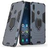 MaiJin LuluMain Compatibile con Huawei P Smart (2019) Cover, Custodia Armor Anello Cavalletto (Funziona con Il Supporto Magnetico per Auto) Case Paraurti per Huawei P Smart 2019 (Blu Navy)