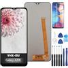 YHX-OU - Schermo LCD da 5,80 per Samsung Galaxy A20E 2019 SM-A202F Galaxy A10E LCD Display assemblato schermo touch + strumento di installazione + 1 pezzo in vetro temperato (nero)