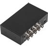 Bewinner Divisore Video BNC a 8 Porte 1 Ingresso 8 Uscite, Amplificatore Distributore Coassiale 1080P per di Monitoraggio Video Telecamera di Sicurezza CCTV (Spina Europea)