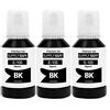 Supply Guy Inchiostro Nero pigmentato compatibili con Epson 105 106 per EcoTank ET-7700 ET-7750 L7160 L7180 (3 Flaconi di Inchiostro da 3x127ml)