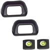 ULBTER Conchiglia Oculare per Sony Alpha A6100 A6300 A6000 NEX-6 NEX-7 fotocamera per FDA-EV1S (2+2 pezzi), ULBTER FDA-EP10 Eyepiece Eyecup Viewfinder Eye Cup