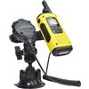HYS 2-in-1 Radio portatile e microfono altoparlante Supporto a ventosa compatibile per Motorola Baofeng Sepura Midland, qualsiasi walkie talkie e microfono con clip posteriore