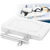 CTcar Supporto a sgancio rapido per motore elettrico Garmin Force Kraken - Sostituzione OEM [010-12832-60] - Antifurto e anticorrosione - Bianco