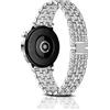 PaceBid 22mm Metallo Cinturino per CMF by Nothing Watch 3 Pro/Watch Pro 2 | Donne Strass Diamante Metallo Acciaio inossidabile Cinturini di Ricambio per CMF by Nothing Watch Pro 2/3 Pro, Argento