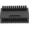 Yosoo Health Gear Yosoo Adattatore ATX 24 Pin 90 Gradi, Adattatore Scheda Madre 24 Pin, Scheda Madre Trasmissione Senza Perdita da 24 Pin Femmina a 24 Pin Maschio con Custodia Isolante per PC Desktop