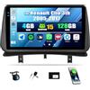 SIXWIN 4+128G Android 15 Autoradio con CarPlay/Android/Mirror Link per Renault Clio 3th 2005-2017, 9 HD TouchScreen Schermo Navigatore WiFi RDS FM USB Bluetooth+AHD Retrocamera