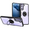 SORAKA Cover Trasparente per Samsung Galaxy S21 Plus 5G con Supporto anello,Cover Acrilico trasparente Custodia Samsung Galaxy S21 Plus 5G con piastra metallica per Supporto Auto Smartphone Magnetico