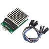 HALJIA modulo 7219 di controllo con display LED MCU a matrice di punti, kit Compatibile con Arduino con cavo Dupont