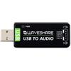 Coolwell USB Sound Card USB Audio Module for Raspberry Pi/Jetson Nano,Driver-Free, External Audio Converter,Recording And Playback Support