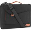 DOMISO Borsa a tracolla da 17 a 17,3 pollici, compatibile con Dell/HP Pavilion 17/ProBook 470/MSI GS73VR Stealth PRO/ASUS, nero