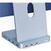 Inateck Hub USB C per iMac, docking station compatibile con iMac 24 pollici 2021/2023, USB 3.2 Gen 2, Hub USB 8-in-1 in alluminio con alloggiamento SSD NVMe e slot per schede SD, DK2001