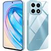 HS Products HSP Cover per HONOR X8a - Antiurto e Perfettamente Aderente | Custodia in Silicone TPU con Microdots Anti-Ingiallimento e Protezione Fotocamera - Trasparente