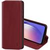 32nd Serie Classica 2.0 - Custodia a Portafoglio in Pelle Vera per Samsung Galaxy A55, Case con Slot per Sched di Blocco RFID, Chiusura Magnetica e Supporto Integrato - Borgogna