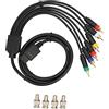 XUXHOU Cavo AV, Multifunzionale con 4 Teste BNC Cavo RGB Composito per Console Giochi Vintage e Cinema Domestico for Appassionati Retro Gaming e Home Theater