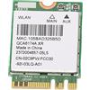 Annadue Scheda WiFi Wireless, QCA6174A Scheda di Rete Wireless Dual Band 2.4G/5G, Scheda di Rete Wireless WiFi M.2 867Mbps BT4.0, Protocollo 802.11a/b/g/n/AC, Plug And Play