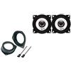 Superauto hi-fi Kit 2 Casse Coassiali 1025 1025s Per Fiat Grande Punto Grande Qualità Con Adattatori e Supporti Predisposizione Posteriore Coassiali Connettori
