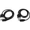 POFET Cavo di ricarica USB per caricabatterie magnetico da 2 pezzi per Smartwatch YAMAY SW022, GTX, Haylou, AGPTEK LW11