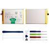 Duotipa Batteria di ricambio B-S2, 4910 mAh, compatibile con Vivo Y33S V2109, con kit di strumenti di riparazione
