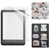 LEPGUYO 3 Pezzi Pellicola Protettiva per Kindle Paperwhite 5 KPW5 6,8 Pollici, PET Premium Opaco Anti-Riflessi, Con 50 Adesivi Retro di Lettura, Accessorio E-Reader