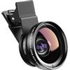 APEXEL Obiettivo fotocamera 2 in 1, obiettivo macro 12,5x, per telefono, 0,45 × grandangolo per Samsung Galaxy S10