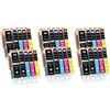 Supply Guy 30 Cartucce Per Stampanti con Chip compatibile con Canon PGI-550 / CLI-551 per Canon Pixma IP7250 IX-6850 MG5450 MG5550 MG5650 MG5655 MG6450 MG6650 MX725 MX920 MX925