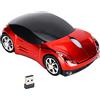 Annadue Mouse Wireless 2.4G a Forma di Auto, Mouse Ottico Cordless 1600 DPI con Ricevitore USB, Mouse Wireless a Forma di Auto da Corsa per Computer Laptop PC, Risparmio Energetico, Rosso