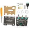 VBESTLIFE Scheda Dell'amplificatore del Suono, Modulo Amplificatore di Potenza Bluetooth 5.1 da DC 9 a 24 V, Scheda Dell'amplificatore del Suono di Regolazione della Manopola HiFi a 2.1 Canali
