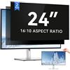 IPROKKO [2 Confezioni di Filtro Schermo Privacy per Computer da 24 Pollici, Pellicola Protettiva Antiriflesso e Anti Luce Blu Rimovibile per Monitor Widescreen da 24 Pollici 16:10, Protezione Anti