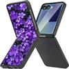 Nekiyo Tech Compatible with Samsung Galaxy Z Flip 7 Custodia, Protezione Integrale Hard PC Slim Antishock con Ricarica Wireless - Nero