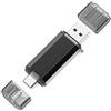 Yaxiny Chiavetta USB C da 64 GB, ad Alta Velocità USB 3.0, Doppia Interfaccia Tipo C e USB A, OTG per TV, Auto, Smartphone, PC, Laptop, Chromebook, MacBook Pro