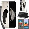 Haninsuze Cover per Xiaomi Redmi Note 10 Pro Custodia Cover Pelle Libro Portafoglio con Porta Carte Magnetica Protezione Antiurto Cuoio Flip Case Custodia Cover per Redmi Note 10 Pro, ala