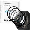 NEWZEROL 4 Pezzi Pellicola Protettiva Compatibile per Garmin Venu 4 45mm | [Copertura Bordo] Pellicola per Bordo in Fibra di Carbonio 3D Pellicola AntiGraffio ad Alta Risoluzione Senza Bolle