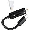 Kefiany Adattatore USB C a 3.5mm Cuffie per Apple iPhone15 Pro compatibile per Samsung Audio Aux Type C Ricarica Auricolari Splitter Microfono Headphone Sdoppiatore Convertitore Auto Dongle Accessori 3.5+tp