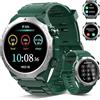 Qecnato Smartwatch Uomo Militare con Chiamate Bluetooth, 1.39 HD Orologio Smart watch con 110+ Modalità Sportive, IP68 Impermeabile Tracker Attività con Sonno/Cardiofrequenzimetro, Verde scuro