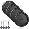 Raykit Tracker, Smart Bluetooth Tarcker funziona con iOS Find My App (Android non supportato), batteria sostituibile, trova chiavi e localizzatore di oggetti per bagagli, zaini (nero, 4)