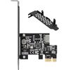Dpofirs Scheda di Espansione PCIE a Tipo E Riser Card, USB3.2 PCI E Riser Card per XP 7 8 10 11 Linux, ASMedia ASM1042A Master Control, PCIE a USB3.2 GEN1 5 Gbps Type C