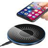 sccvee Caricatore wireless, Caricatore senza fili veloce fino a 20W compatibile con Samsung Galaxy S24/S23/S22/S21/S10, ricarica wireless compatibile con iPhone serie 12/13/14/15/16