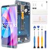 LADYSON Schermo LCD di ricambio per Huawei Mate 10 Pro BLA-AL00 BLA-TL00 BLA-A09 BLA-L09 Ricambio per Huawei Mate 10 Pro Display LCD Touch Screen Digitizer Assembly con strumenti (blu con telaio)