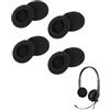 Hawpasy 8 Pezzi Copri Cuffie Spugna Adatti Per Modelli H390, H340, H330, H600, H609, H760, Cuscinetti Universali In Schiuma 50 Mm, Colore Nero, Comodi E Facili Da Montare