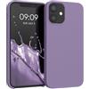 kwmobile Cover per iPhone 13 mini Custodia - Back Case per Smartphone in Silicone TPU - Protezione Gommata - lavanda lilla