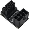 WLGQ Adattatore ATX femmina a maschio 8pin STD 180 gradi angolato per scheda grafica desktop