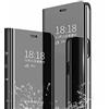 TingYR Cover per Xiaomi 14T PRO Custodia, Custodia Flip Traslucido Clear View Specchio Standing Cover, [Funzione Staffa] [Anti Graffio], Case Cover per Xiaomi 14T PRO.（Nero）