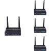 EXVIST Kit extender HDMI wireless con 3 ricevitori e uscita VGA, 1080P@60FPS, lunga portata 328 piedi, supporto IR, trasmettitore wireless HDMI/VGA per PC, laptop, PS4