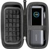 RAIACE Custodia rigida compatibile con Power Bank Anker da 25.000 mAh, con tasca in rete per cavi o accessori. (In vendita solo la custodia). - Nero