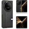 Hauw Custodia Honor Magic V5,Custodia per Telefono in Pelle PU con Slot per Schede per Honor Magic V5,Nero