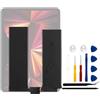 Vvsialeek Batteria di ricambio per tablet A2369, compatibile con i-Pad Pro 11 2021/2022 4th Gen, compatibile con i-Pad Pro 11 3rd Gen 2021 Series A2301 A2377 A2459 A2460 con toolkit 0