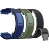 Kamita [3Pezzi] Cinturini Sportivi in Nylon per Garmin Vivoactive 6/Vivoactive 5, Cinturino Sportivo Regolabile per Uomo e Donne, Elastico Trail Loop Watchband per Venu/Forerunner (Nero+Verde+Blu)