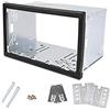 Sound Way Sound-way Kit universale telaio 2 DIN per autoradio - Gabbia metallica per cruscotto con profondità 110 mm e cornice 6,2" 173x98 mm per installazione stereo auto