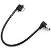 System-S Cavo Adattatore Micro USB 3.0 90° da Sinistra a USB Tipo A 3.0, angolato Verso Il Basso, 27 cm