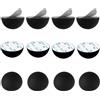 Laitejituan 12 Pezzi 30mm Piedini Antiscivolo Gomma Nero Gommini Paracolpi Autoadesivo Gommini Antiscivolo Adesivi per Impianti Audio Elettrodomestici